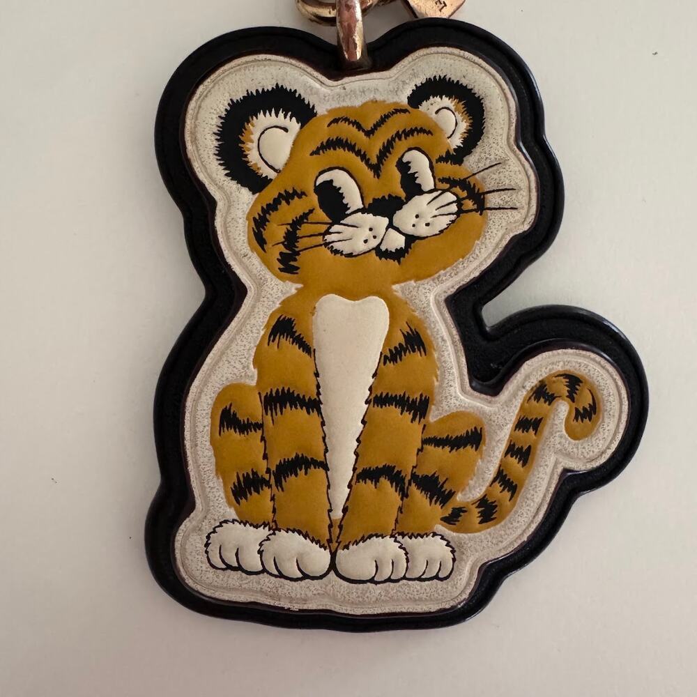 Coach Women's Lunar New Year Tiger Bag Charm in Signature Canvas Keychain Rare - Picture 5 of 6